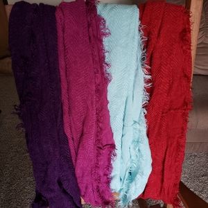 Fluffy infinity scarf lot